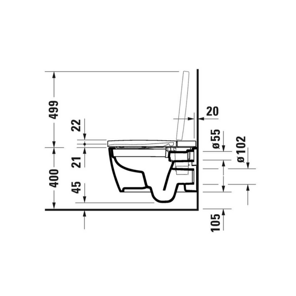 Duravit SensoWash Starck F Akıllı Klozet Seti Teknik-2
