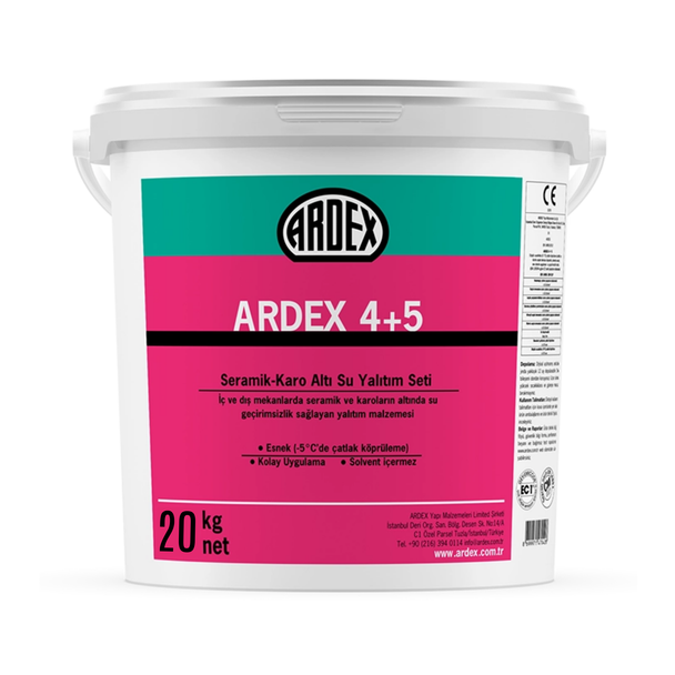 Ardex 4+5 Elastik Su Yalıtım Malzemesi 20 kg