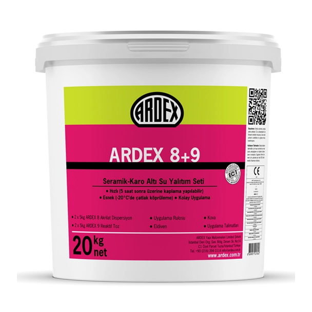 Ardex 8+9 Elastik Su Yalıtım Malzemesi 20 kg