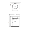 Bocchi Venezia Çanak Lavabo 45 Cm Mat Antrasit