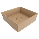 Bocchi Vessel Kare Lavabo 38 cm Mat Kaşmir