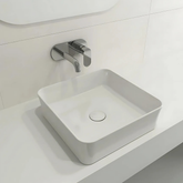 Bocchi Sottile Slim Line Tezgah Üstü Kare 38 x 38 Cm Lavabo Parlak Beyaz