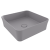 Bocchi Sottile Slim Line Kare Mat Gri Tezgah Üstü Lavabo 38 cm