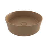 Bocchi Sottile Slim Line Tezgah Üstü Lavabo 38 cm Yuvarlak Mat Kaşmir