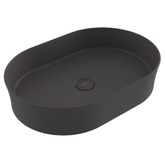 Bocchi Sottlile Slim Line Mat Antrasit Oval Tezgah Üstü Lavabo 55 cm