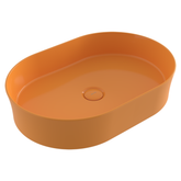 Bocchi Sottlile Slim Line Oval Lavabo 55 cm Parlak Mandalina Sarısı