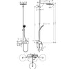 Hansgrohe Pulsify S Termostatik Duş kolonu 260 1 jet