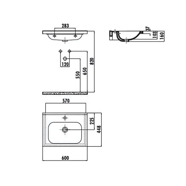 Creavit İdeal 45 x 60 cm Lavabo