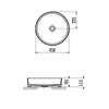 Creavit Loop 45 cm Setüstü Lavabo Mat Antrasit