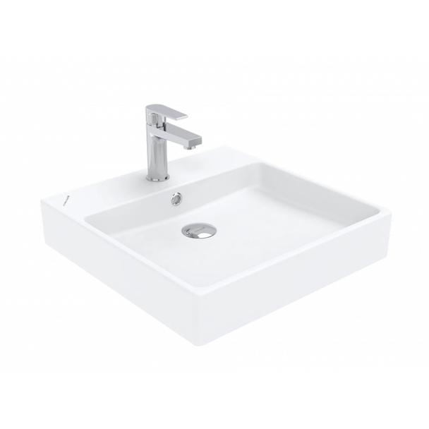 Creavit Next 50 x 50 cm Setüstü Düz Kare Lavabo