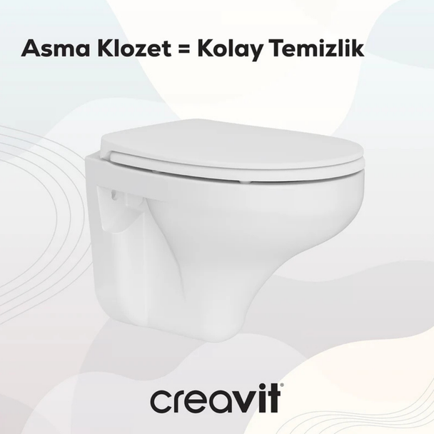 Creavit Perla Kanallı Asma Klozet Seti TP320+KC0703.03