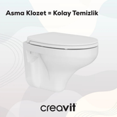 Creavit Perla Kanallı Asma Klozet Seti TP320+KC0703.03