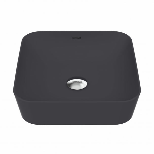 Creavit Ultra Kare Çanak Lavabo Mat Antrasit 40cm