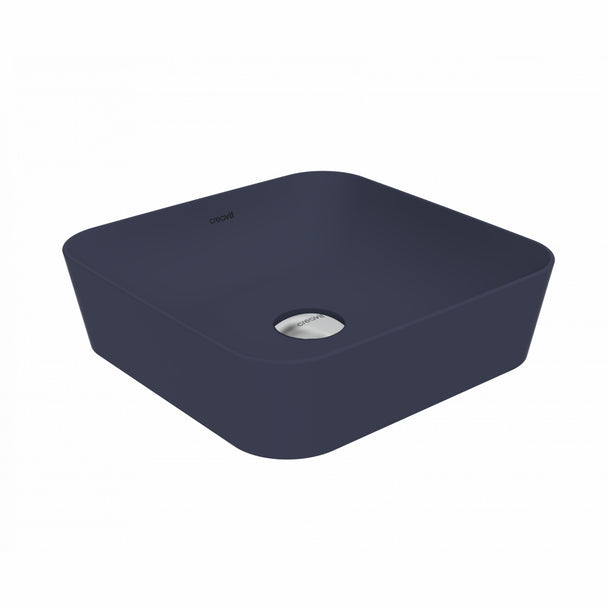 Creavit Ultra Mat Basalt Kare Çanak Lavabo 40 cm