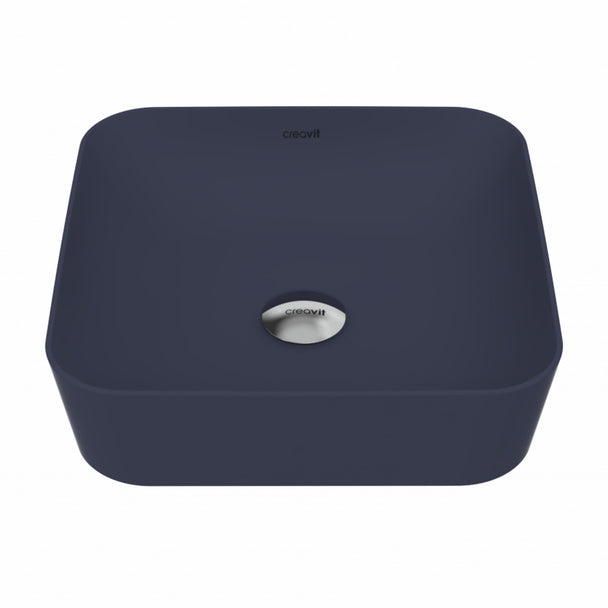 Creavit Ultra Mat Basalt Kare Çanak Lavabo 40 cm