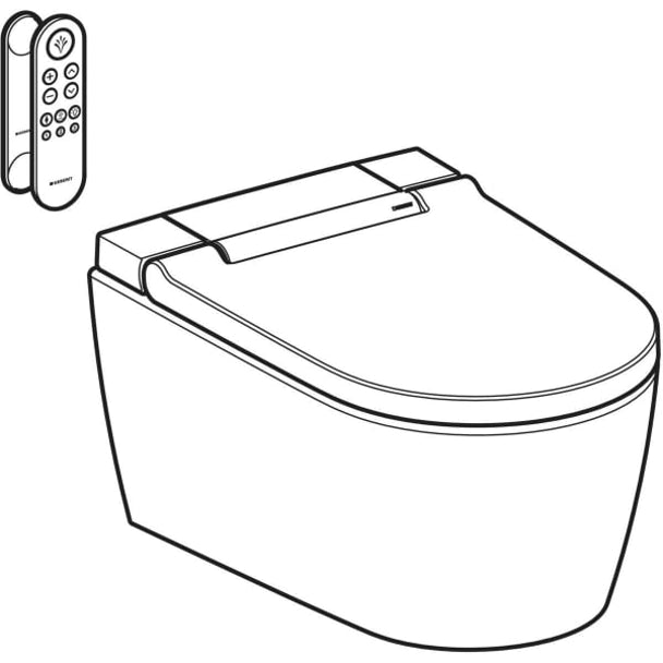 Geberit AquaClean Sela - teknik çizim