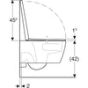 Geberit iCon TurboFlush Asma Klozet ve Kapak Seti