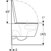 Geberit iCon TurboFlush Asma Klozet ve Kapak Seti