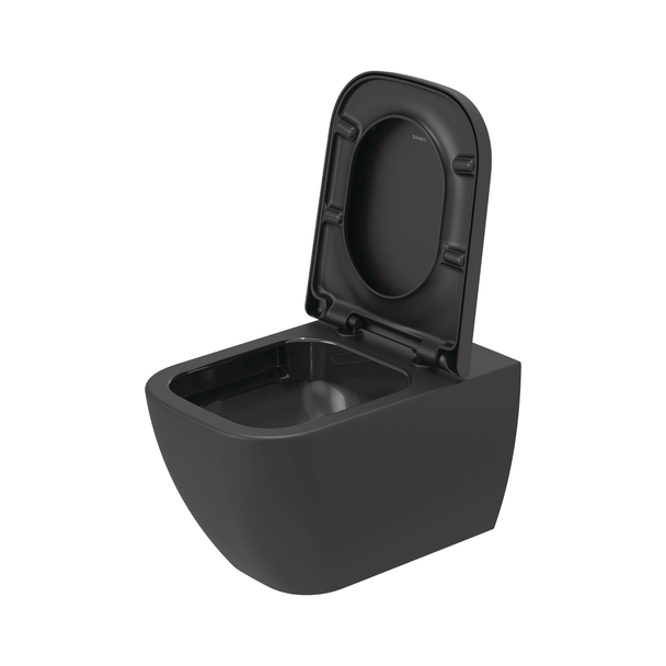 Duravit Happy D.2 Kanalsız Asma Klozet Antrasit + Kapak