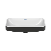 Duravit Happy D.2 Tezgahüstü Lavabo 60x40 cm Antrasit-Beyaz - 1