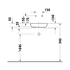 Duravit Sivida DuroCast Kare Çanak Lavabo 40 Cm Beyaz Yeşil