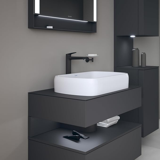 Duravit Wave Lavabo Bataryası X-Large Mat siyah