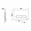 Duravit DuraSystem Beta 100 Kumanda Paneli Krom