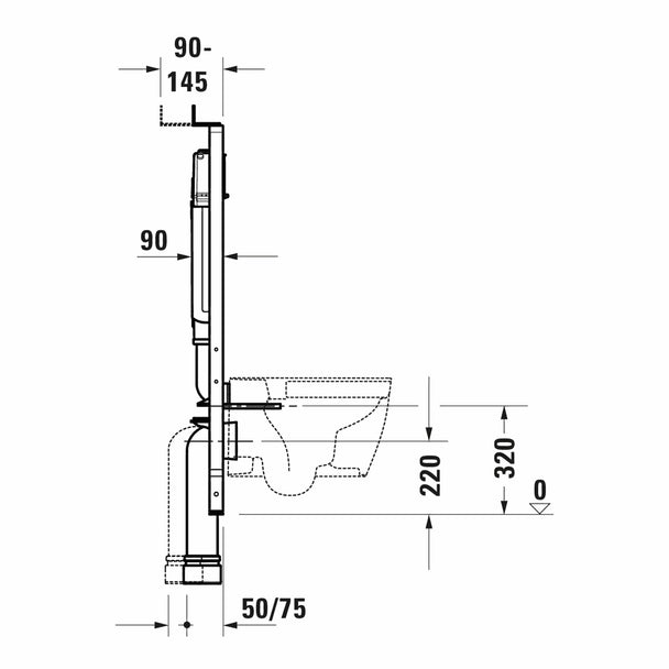 Duravit DuraSystem Gömme Rezervuar 9 cm Alçıpan