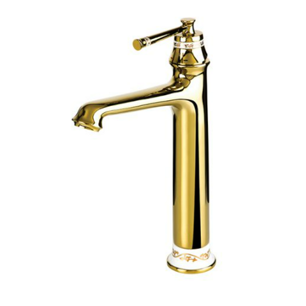 Newarc Pera Çanak Tipi Lavabo Bataryası Altın