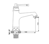 Newarc Pera Lavabo Bataryası Altın