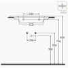 Isvea SistemaT 76 cm Flat Lavabo