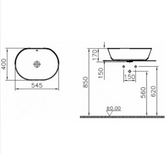 Vitra Geo Çanak Lavabo 55 cm