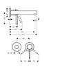 Hansgrohe Zesis S Ankastre Lavabo Bataryası 194 mm