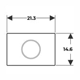 Geberit Sigma10 Elektrikli Fotoselli Kumanda Paneli Mat/Parlak 12 Cm Rezervuar İçin