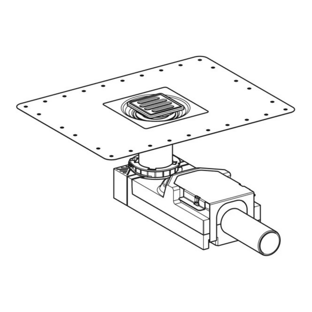 Geberit Yer Süzgeci Sifon Seti 8 x 8 min. 90 mm Yükseklik