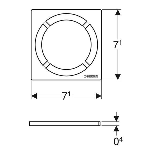 Geberit Yer Süzgeci Izgarası 8 x 8