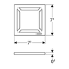 Geberit Yer Süzgeci Izgarası Kare 8x8
