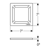 Geberit Yer Süzgeci Izgarası Kare 8x8