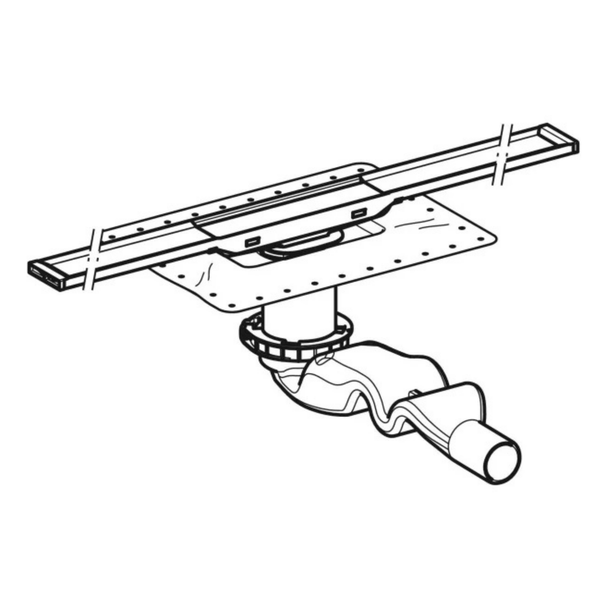 Geberit Cleanline20 Basic Duş Kanalı Seti 30-60 cm min 65 mm Yükseklik 154.452.00.1