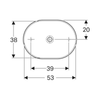 Geberit VariForm Çanak Lavabo Oval 55 cm