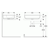 Geberit VariForm Çanak Lavabo Oval 60 cm