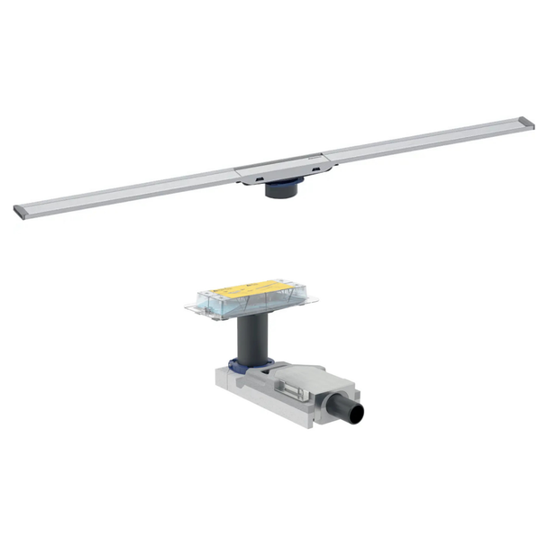 Geberit Cleanline20 Duş Kanalı Kapağı 30-90 cm Krom + 65 mm Alt Yapı