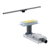 Geberit Cleanline20 Duş Kanalı Kapağı 30-90 cm Paslanmaz Çelik Siyah Kenar + 65 mm Alt Yapı
