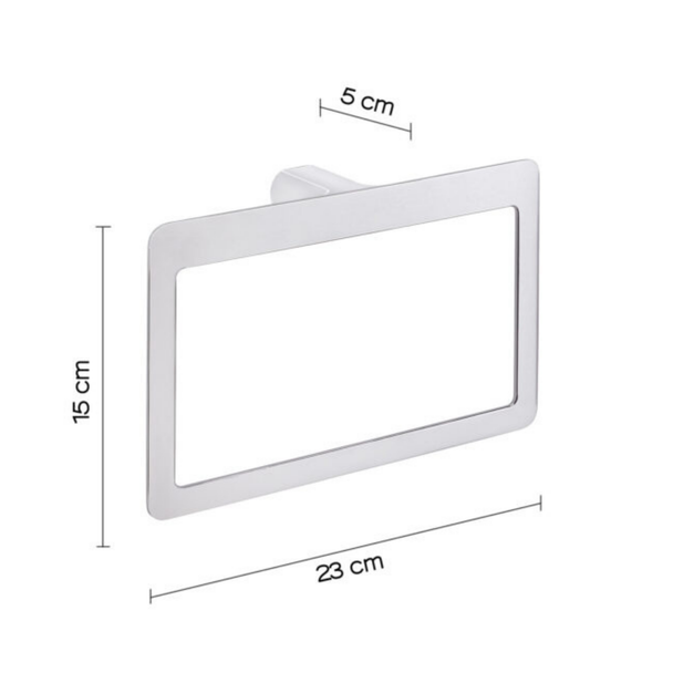 Gedy Pirenei Yuvarlak Havluluk 23 cm Krom