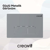 Creavit Arc Mat Gri Boyalı Kumanda Paneli