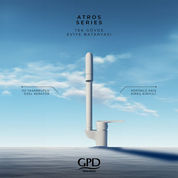GPD Atros Eviye Bataryası Beyaz Granit