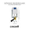 Creavit Gömme Rezervuar 3/6 L Metal Ayaklı