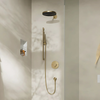 Hansgrohe Pulsify S 100 1 Jet Baton El Duşu Mat Bronz Ecosmart+