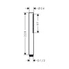Hansgrohe Pulsify S 100 1 Jet Baton El Duşu Mat Bronz Ecosmart+