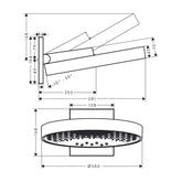 Hansgrohe Rainfinity Tepe Duşu 360 3jet Altın
